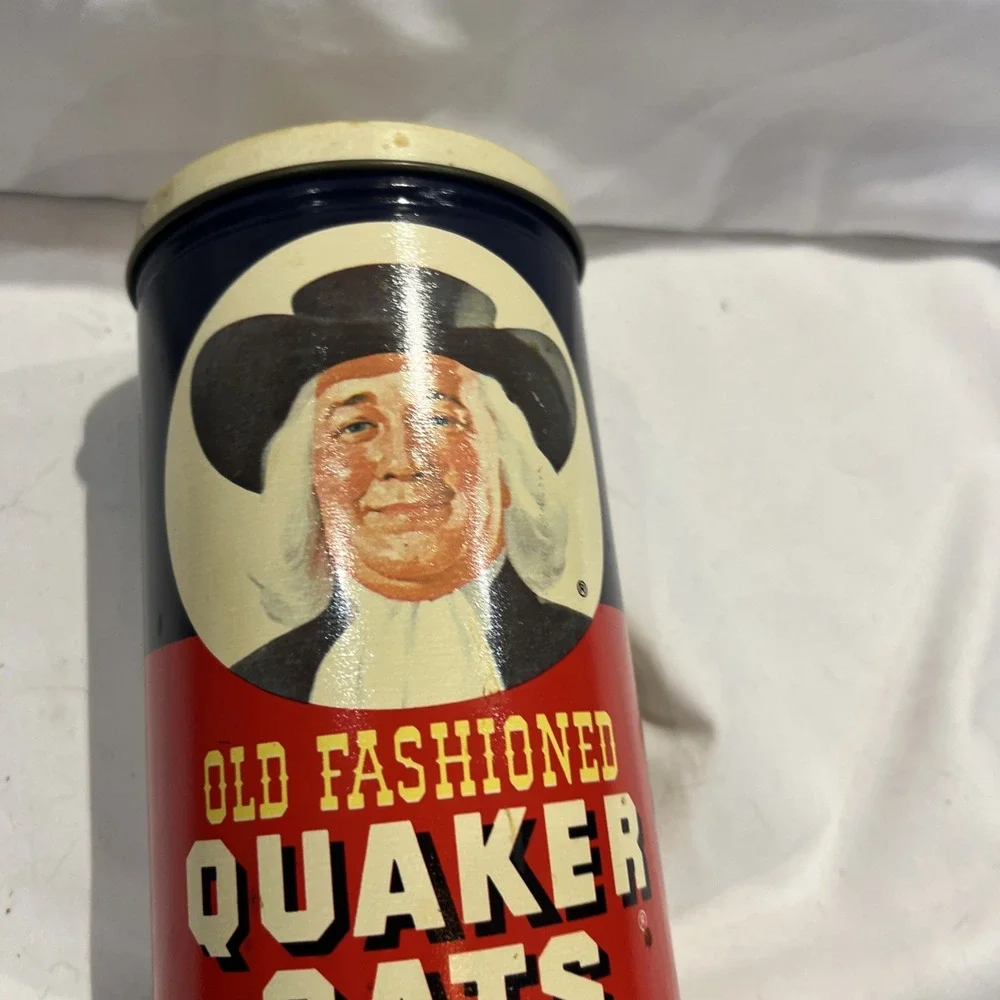 Quaker Oats Container tin original‎ rare vintage